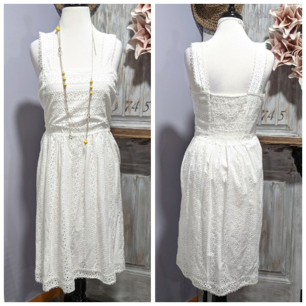 NWT Chelsea & Violet White Eyelet Sundress